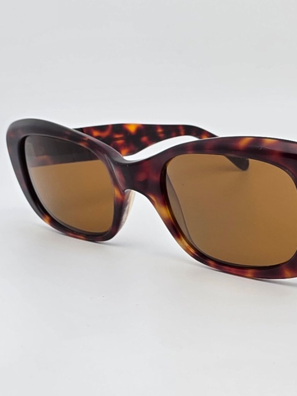 Persol Ratti 654 Meflecto Tortoise Frame Brown Mineral Glass Lens Sunglasses